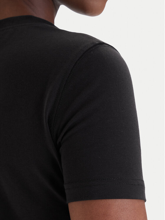 Versace Jeans Couture Versace Jeans Couture Tricou 80HAHT00 CJ03T Negru Slim Fit