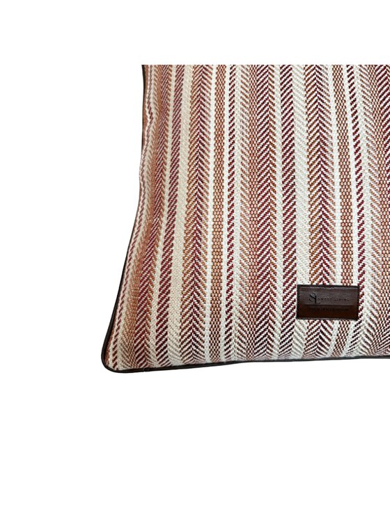 Sweet Living Sweet Living Poduszka Poduszka RIVERHEAD WEAVE WHITE/RED XL Biały