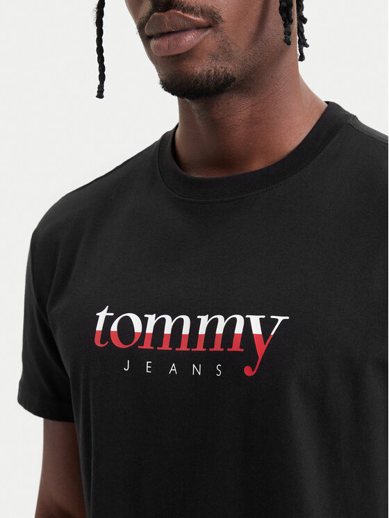 Tommy Jeans Tommy Jeans Majica DM0DM21978 Črna Regular Fit