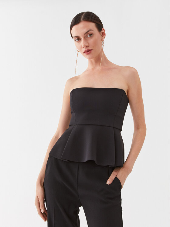 Pinko Blúzka Magnetone 101662 A0HC Čierna Regular Fit