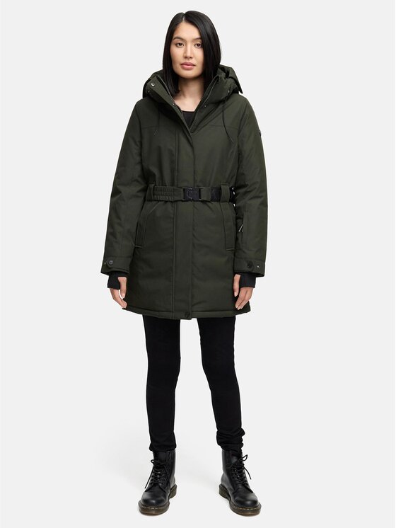 Navahoo Navahoo Kurtka zimowa Frostkuss Zielony Regular Fit