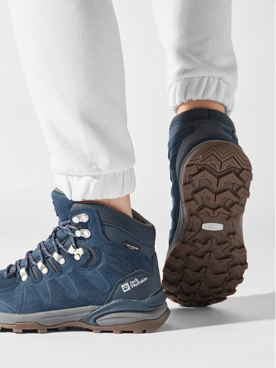 Jack Wolfskin Jack Wolfskin Turistiniai batai Refugio Texapore Mid W 4050871 Tamsiai mėlyna