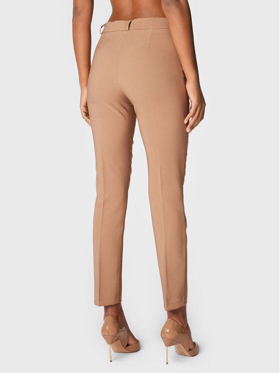 Rinascimento Rinascimento Spodnie materiałowe CFC0110515003 Brązowy Slim Fit
