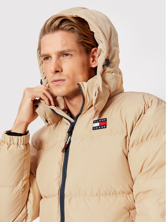 Tommy Jeans Tommy Jeans Vatovaná bunda Alaska DM0DM15445 Béžová Regular Fit