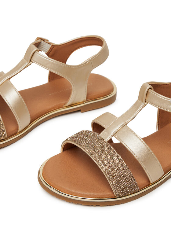 Tommy Hilfiger Tommy Hilfiger Sandały T3A2-33781-1372 M Złoty