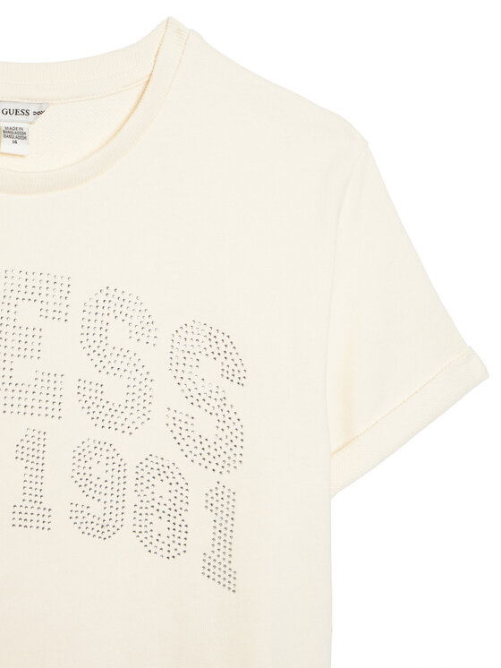 Guess Guess Haljina za svaki dan J6RK00 KA6R4 Écru Regular Fit