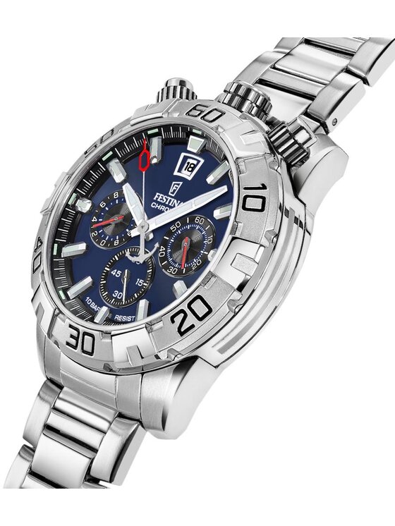 Festina Festina Zegarek F20743-1 Srebrny