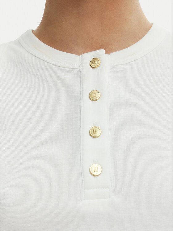 Tommy Hilfiger Tommy Hilfiger Top WW0WW49251 Ekrüüvärv Slim Fit