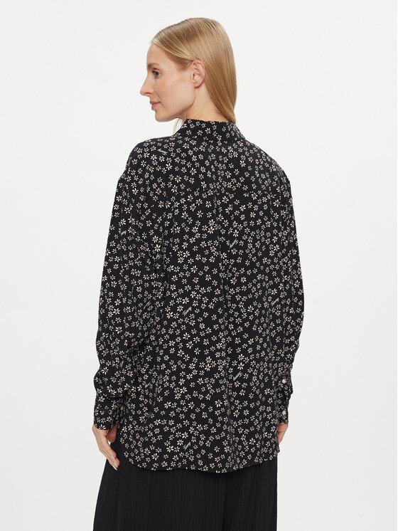 Tommy Jeans Tommy Jeans Πουκάμισο Ditsy DW0DW17346 Μαύρο Oversize