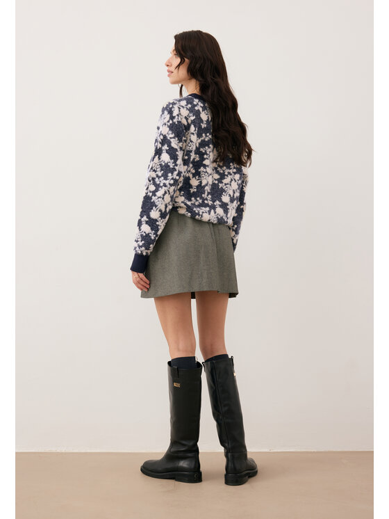 BIZUU BIZUU Spódnica mini BREDA Szary Standard Fit