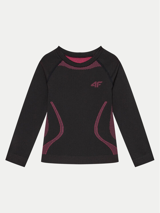 4F 4F Komplet bielizny termoaktywnej 4FJWAW24USEAF150 Czarny Slim Fit