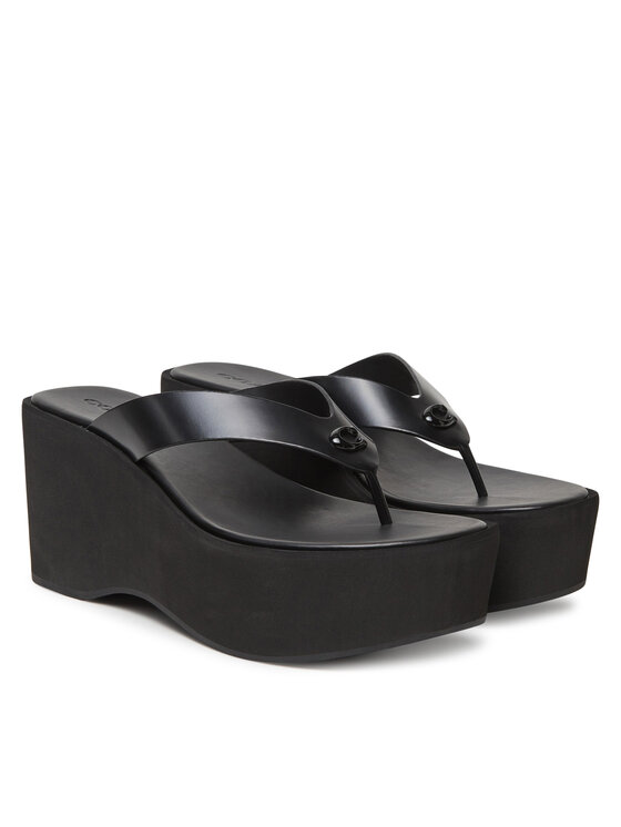 Coach Coach Flip flop Sculpted C CAR60 Negru