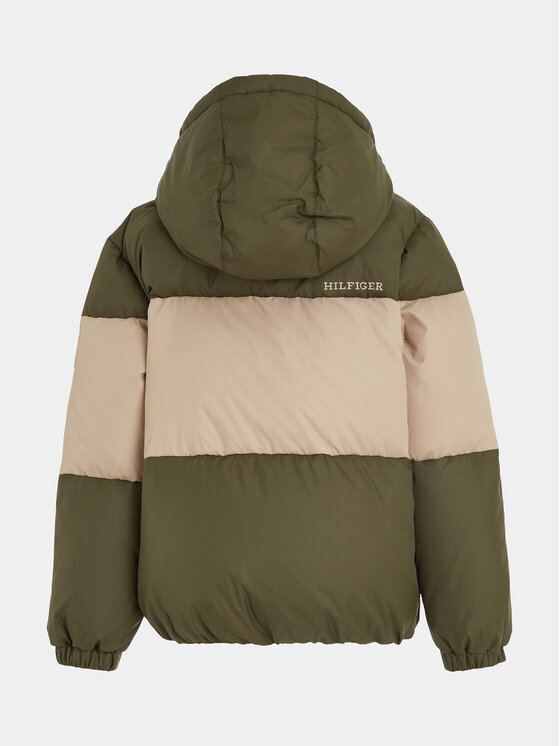 Tommy Hilfiger Tommy Hilfiger Dūnu jaka Essential Colorblock KB0KB08559 M Zaļš Regular Fit