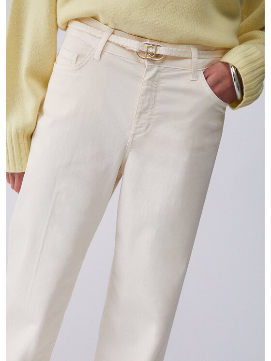Liu Jo Liu Jo Pantaloni di tessuto WA6274T9257X0760 Bianco Regular Fit