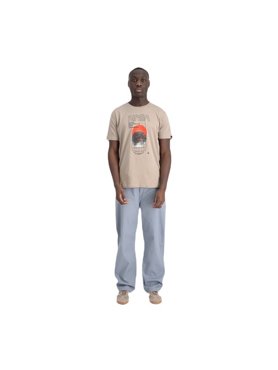Alpha Industries Alpha Industries T-Shirt AI.146510-679-L Beżowy Regular Fit