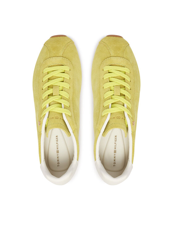 Tommy Hilfiger Tommy Hilfiger Snīkeri Th Bella Low Runner Suede FW0FW09189 Zaļš