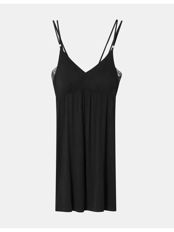 Esotiq Esotiq Koszula nocna 41245-99X Czarny Regular Fit