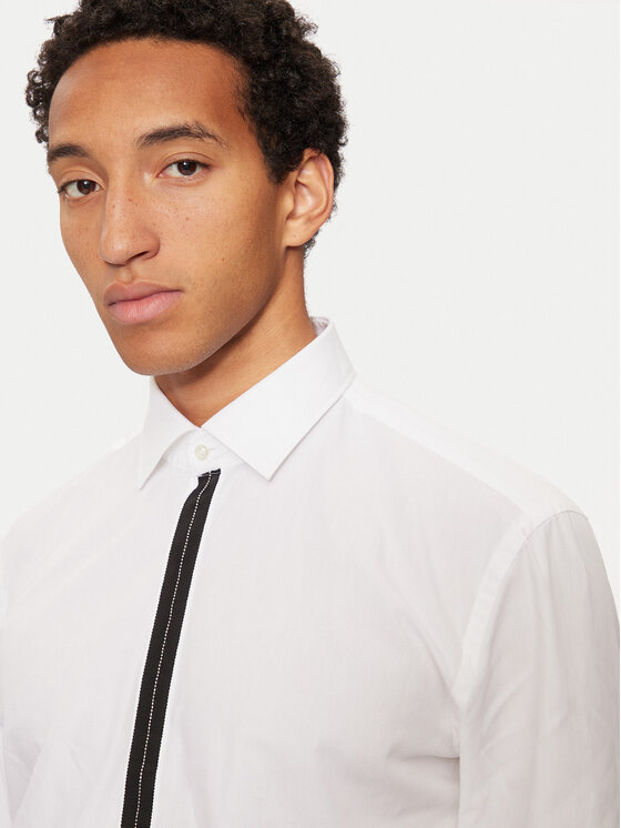 HUGO Hugo Košulja Keidi 50524849 Bijela Slim Fit