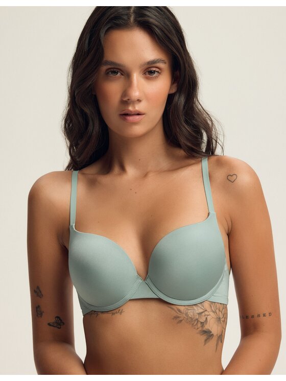 Esotiq Esotiq Podprsenka Push-up 43895 Zelená