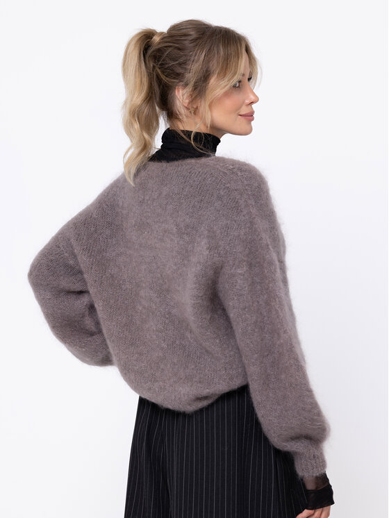 Miss LK Miss LK Sweter MISSLKS Brązowy Oversize