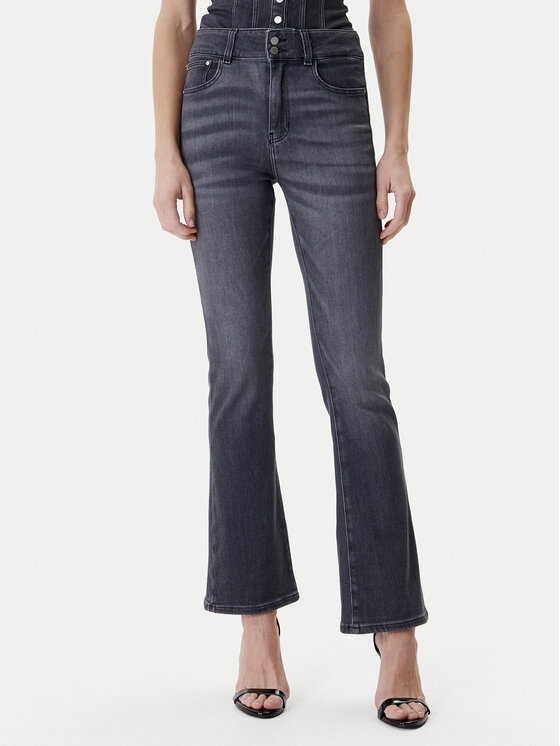 Guess Jeansy W6RA3I D6921 Szary Wide Leg