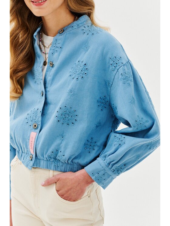NAOKO NAOKO Bunda pro přechodné období Dreamy Denim Modrá Regular Fit