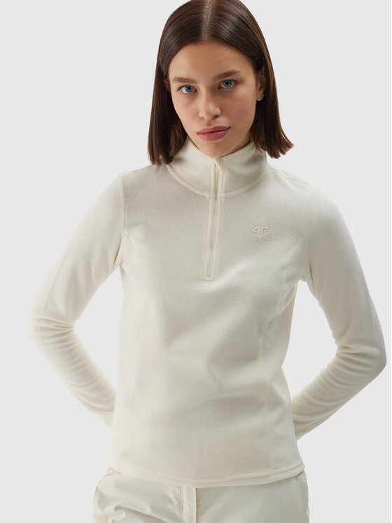 4F 4F Bielizna termoaktywna górna 4FWAW24UFLEF048-12S Biały Slim Fit