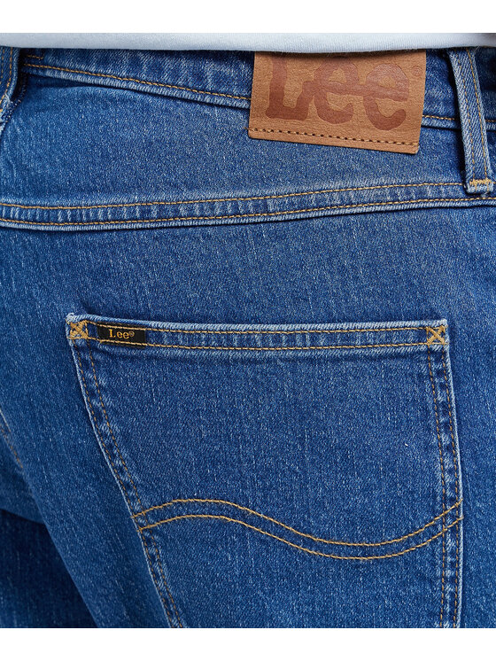 Lee Lee Szorty jeansowe 112349238 Niebieski Regular Fit