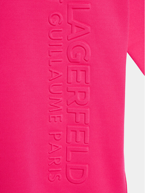 Karl Lagerfeld Kids Karl Lagerfeld Kids Sukienka dzianinowa Z12247 S Różowy Regular Fit