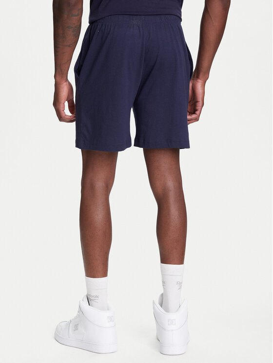 Kappa Kappa Pantalon scurți din material Logo Korpo Cabas 303HZE0 Bleumarin Regular Fit