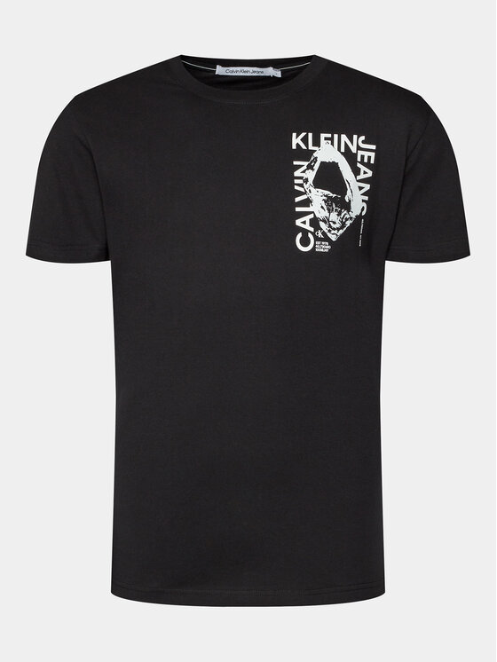 Calvin Klein Jeans Calvin Klein Jeans Tricou Modern Metals Graphic J30J324640 Negru Regular Fit