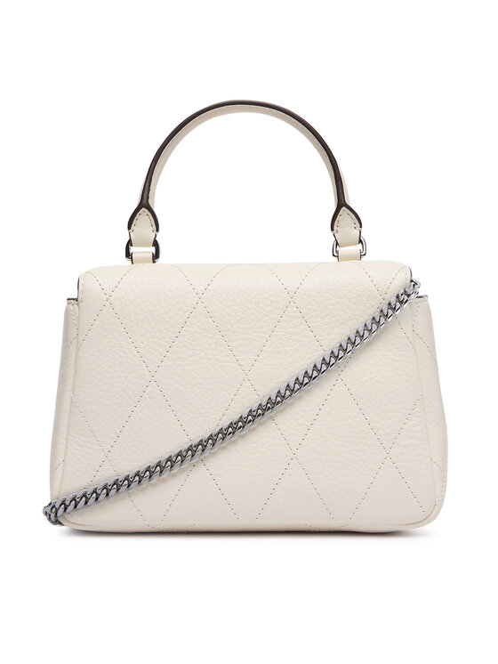 Tory Burch Tory Burch Τσάντα Charlie Quilted Mini Top Handle Chain Wallet 186032 Κρεμ