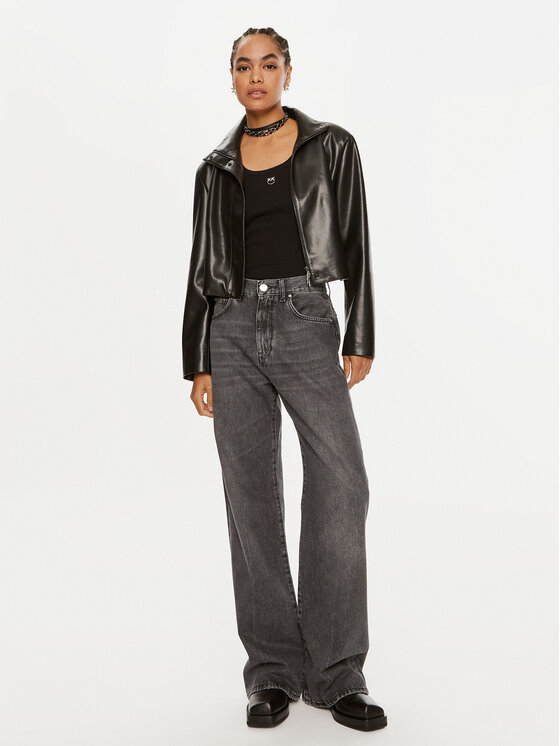PINKO Pinko Jeansy Wanda 101733 A24X Šedá Wide Leg