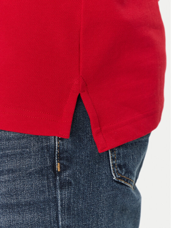 Tommy Hilfiger Tommy Hilfiger Polo Mao MW0MW34752 Czerwony Slim Fit