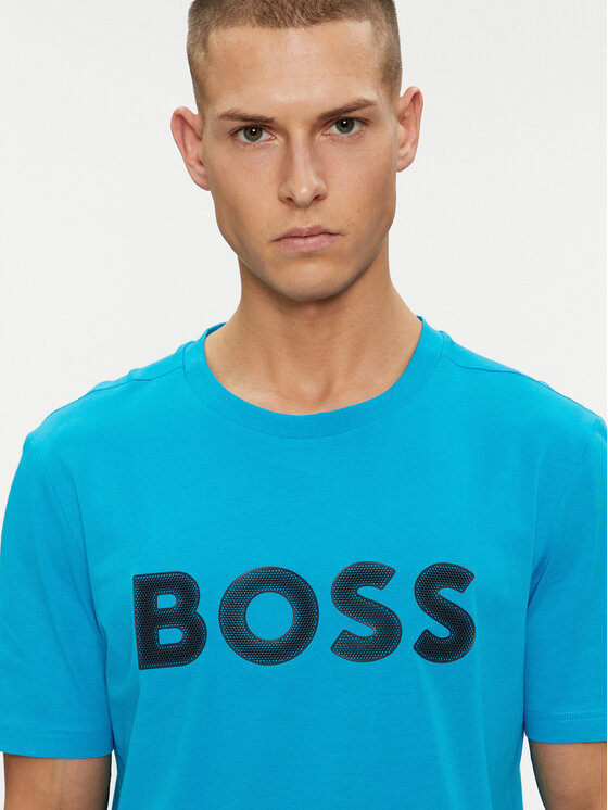BOSS Boss Tričko 50512866 Modrá Regular Fit