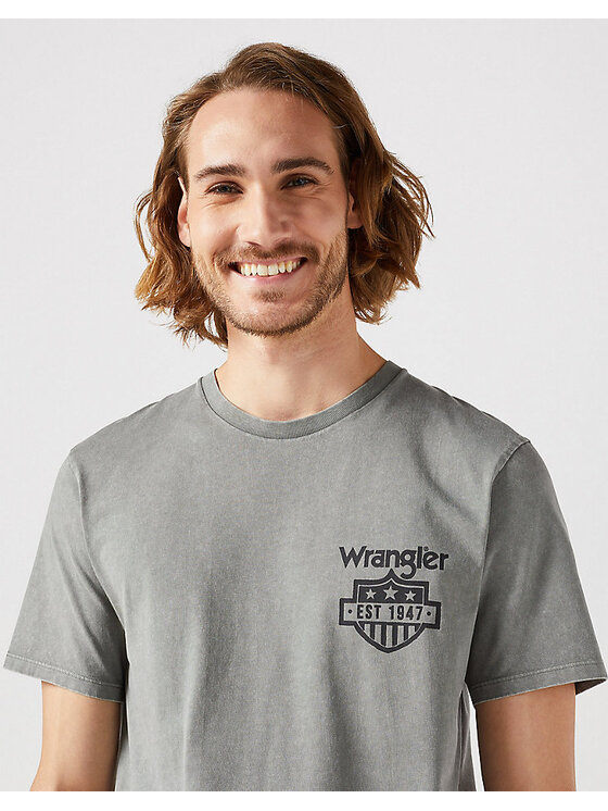Wrangler Wrangler T-shirt GRAPHIC TEE Grigio Regular Fit