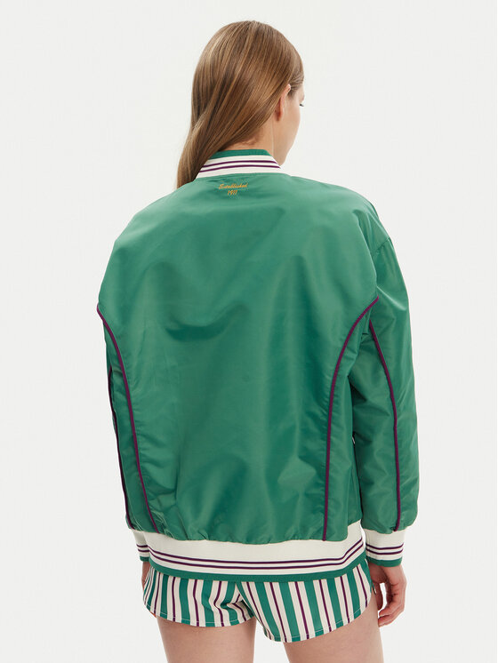 Fila Fila Куртка бомбер Leme FAW0999 Зелений Oversize
