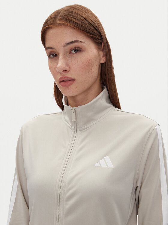 adidas adidas Bluză Tricot 3-Stripes JD4521 Bej Regular Fit