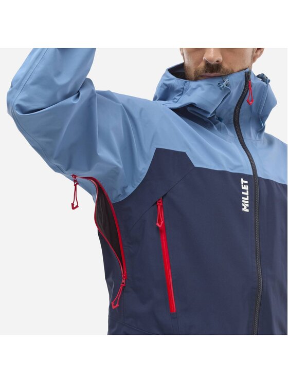 Millet Millet Kurtka przeciwdeszczowa Kamet Light Gtx Jkt M Niebieski Active Fit