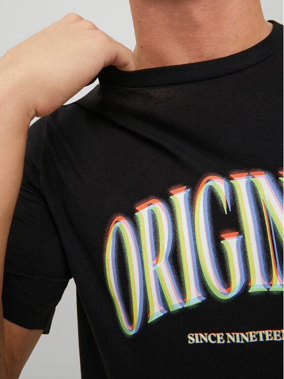 Jack & Jones Jack & Jones T-Shirt Euphori 12232256 Schwarz Standard Fit