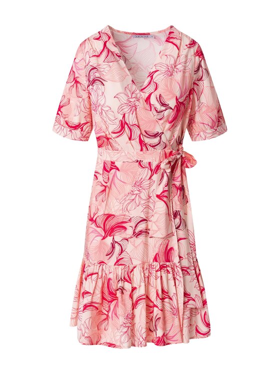 QUIOSQUE QUIOSQUE Sukienka codzienna 4UF007 Różowy Regular Fit