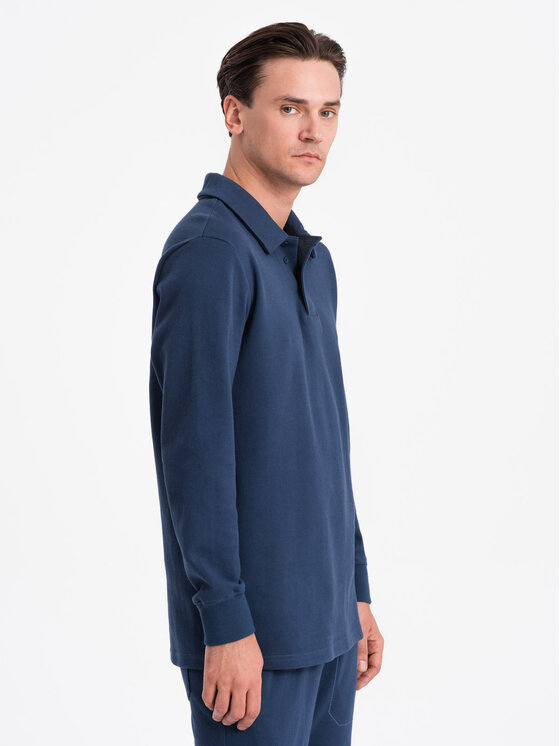 Ombre Ombre Tepláková souprava Z71 Tmavomodrá Regular Fit