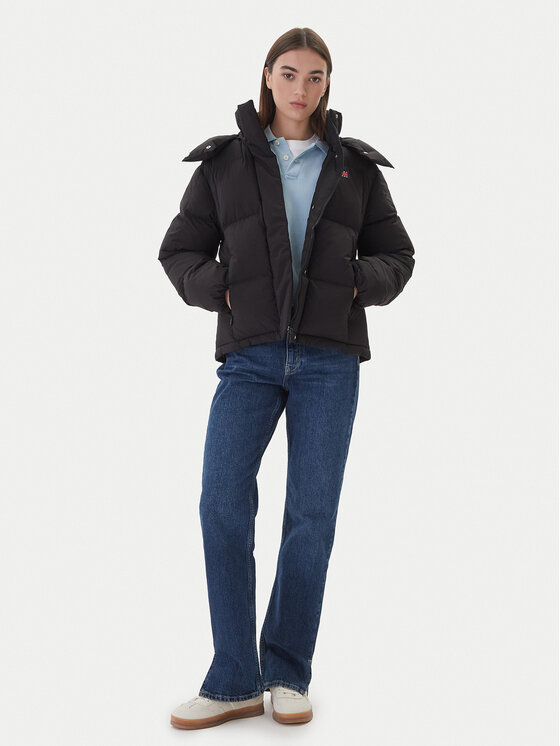 Tommy Jeans Tommy Jeans Pehelykabát DW0DW21623 Fekete Regular Fit