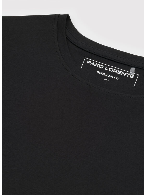 Pako Lorente Pako Lorente T-Shirt P000B-TT-005 Czarny Regular Fit