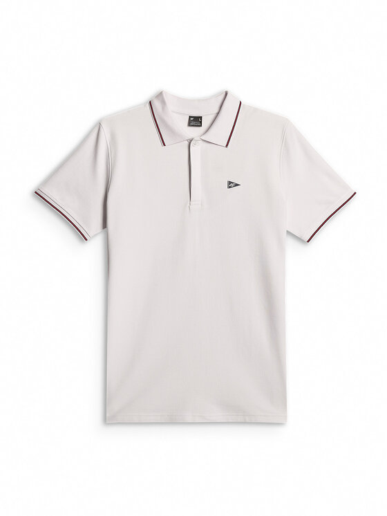 4F 4F Polo LAKESIDE ESCAPE Biały Regular Fit