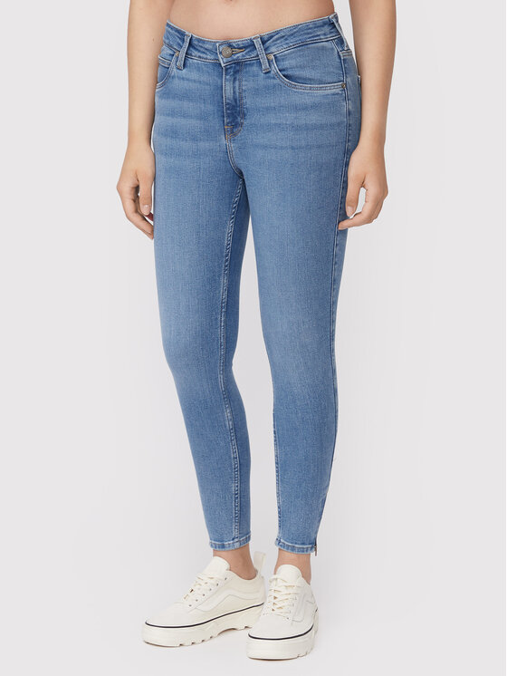 Lee Jeans hlače Scarlett L31BERPA Modra Skinny Fit