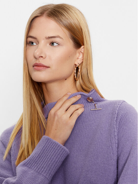 Liu Jo Liu Jo Pulover CF3049 MA62E Vijolična Regular Fit