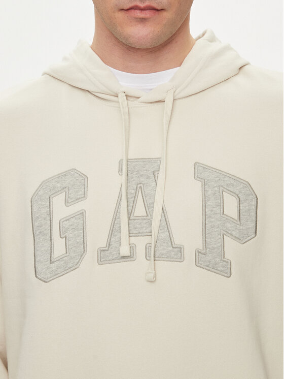 Gap Gap Majica dugih rukava 868453-02 Bež Regular Fit