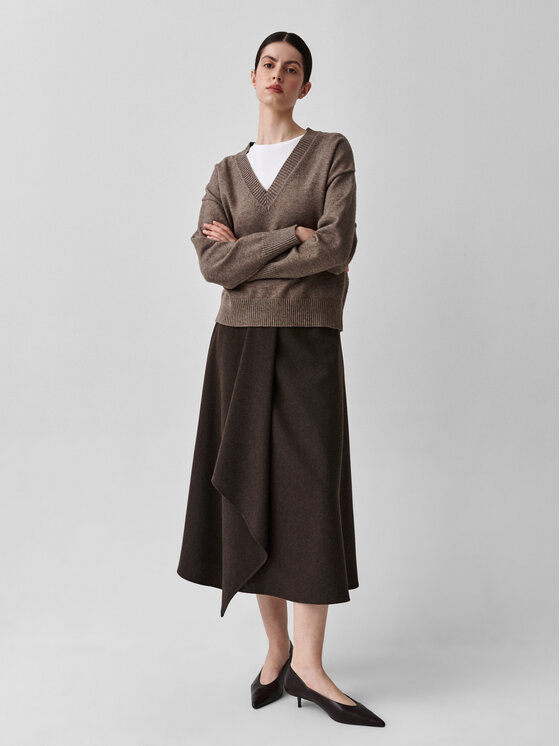 TATUUM TATUUM Sweter ELNERKA 1 Brązowy Classic Fit
