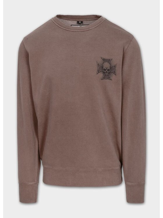 PITBULL PITBULL Bluza Bluza męska Washed BITE ME XL Bordowy Regular Fit
